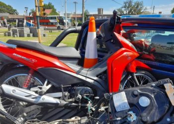 Recuperan en Santo Tomé una moto sustraída en Gálvez