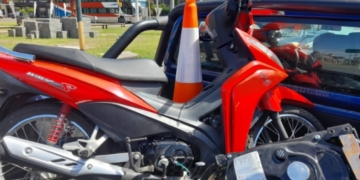 Recuperan en Santo Tomé una moto sustraída en Gálvez