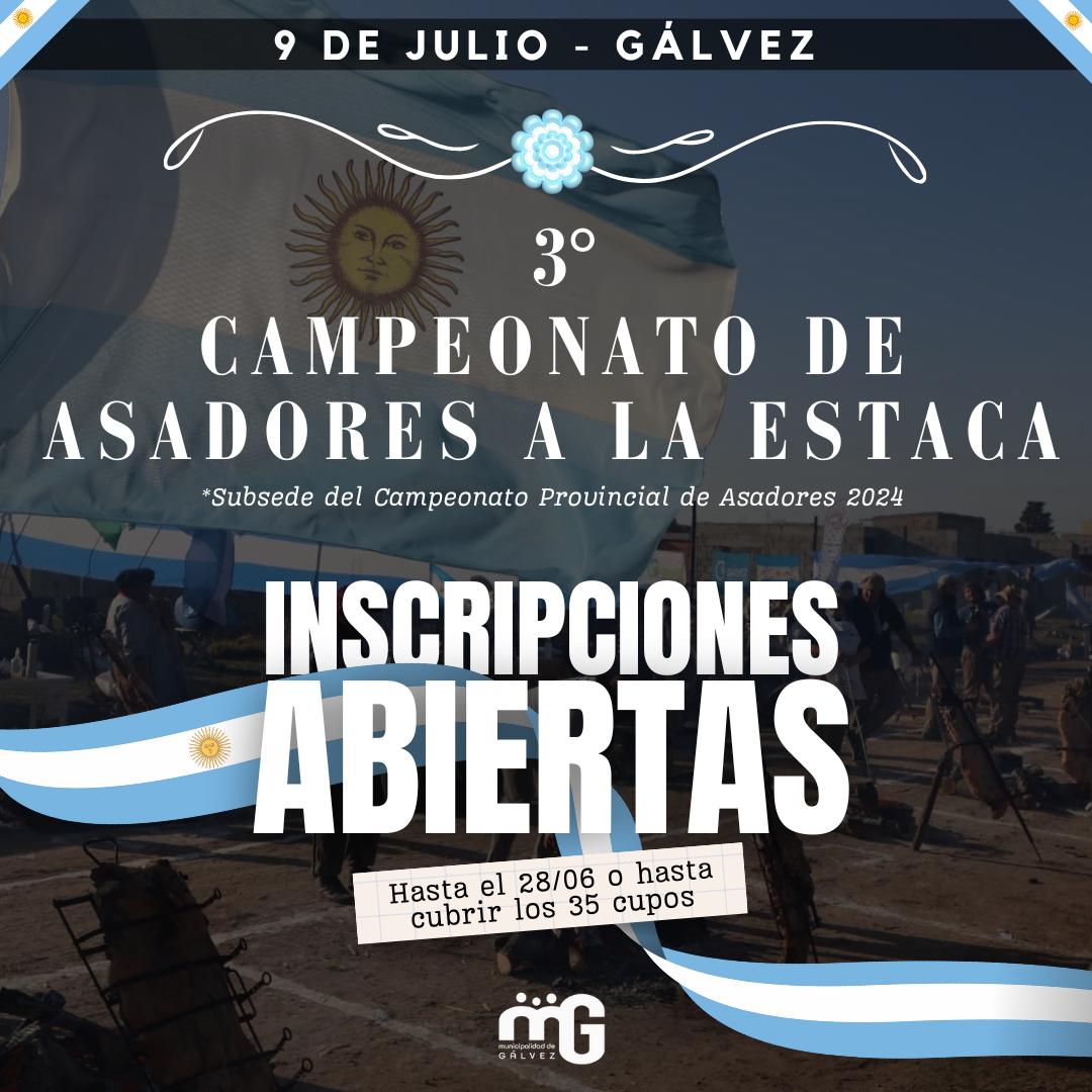 LLEGA EL 3º CAMPEONATO DE ASADORES A LA ESTACA: Inscripciones abiertas
