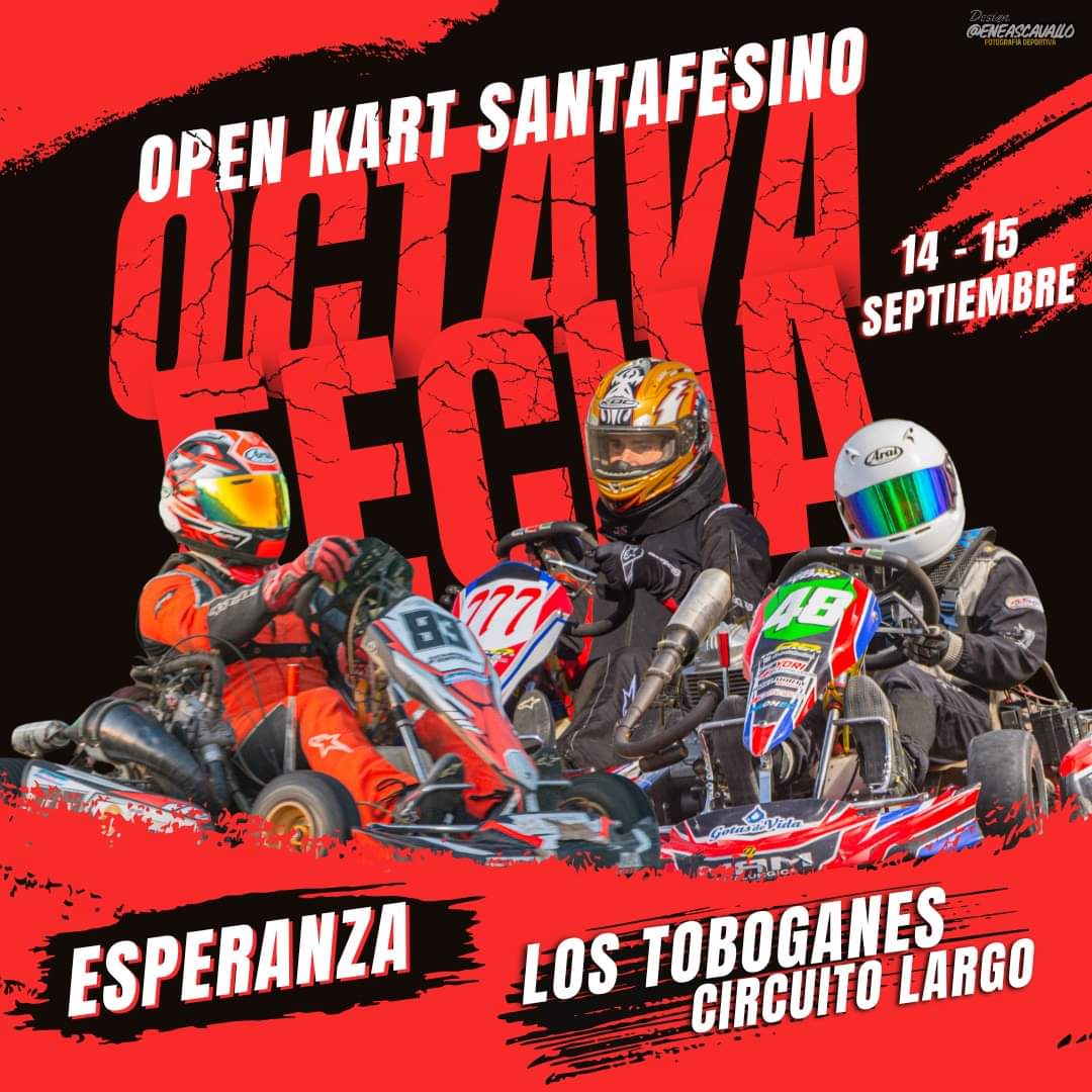 OPEN KART SANTAFESINO: OCTAVA FECHA EN MARCHA. 14 Y 15 DE SEPTIEMBRE