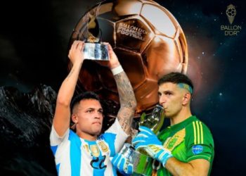 Dibu Martínez y Lautaro Martínez, candidatos al Balón de Oro 2024