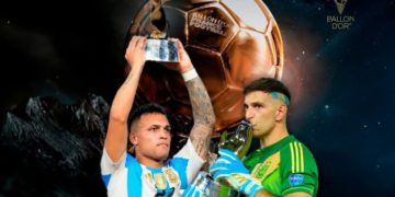 Dibu Martínez y Lautaro Martínez, candidatos al Balón de Oro 2024
