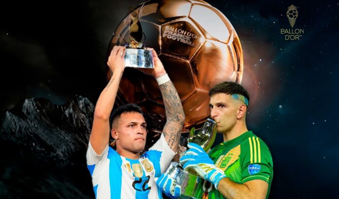 Dibu Martínez y Lautaro Martínez, candidatos al Balón de Oro 2024