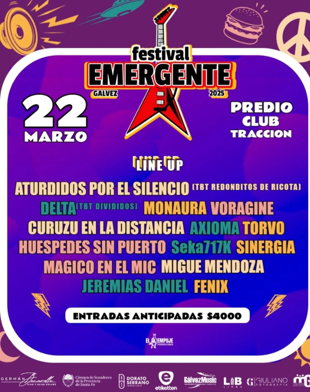 Llega el Festival musical «EMERGENTE» el 22 de Marzo