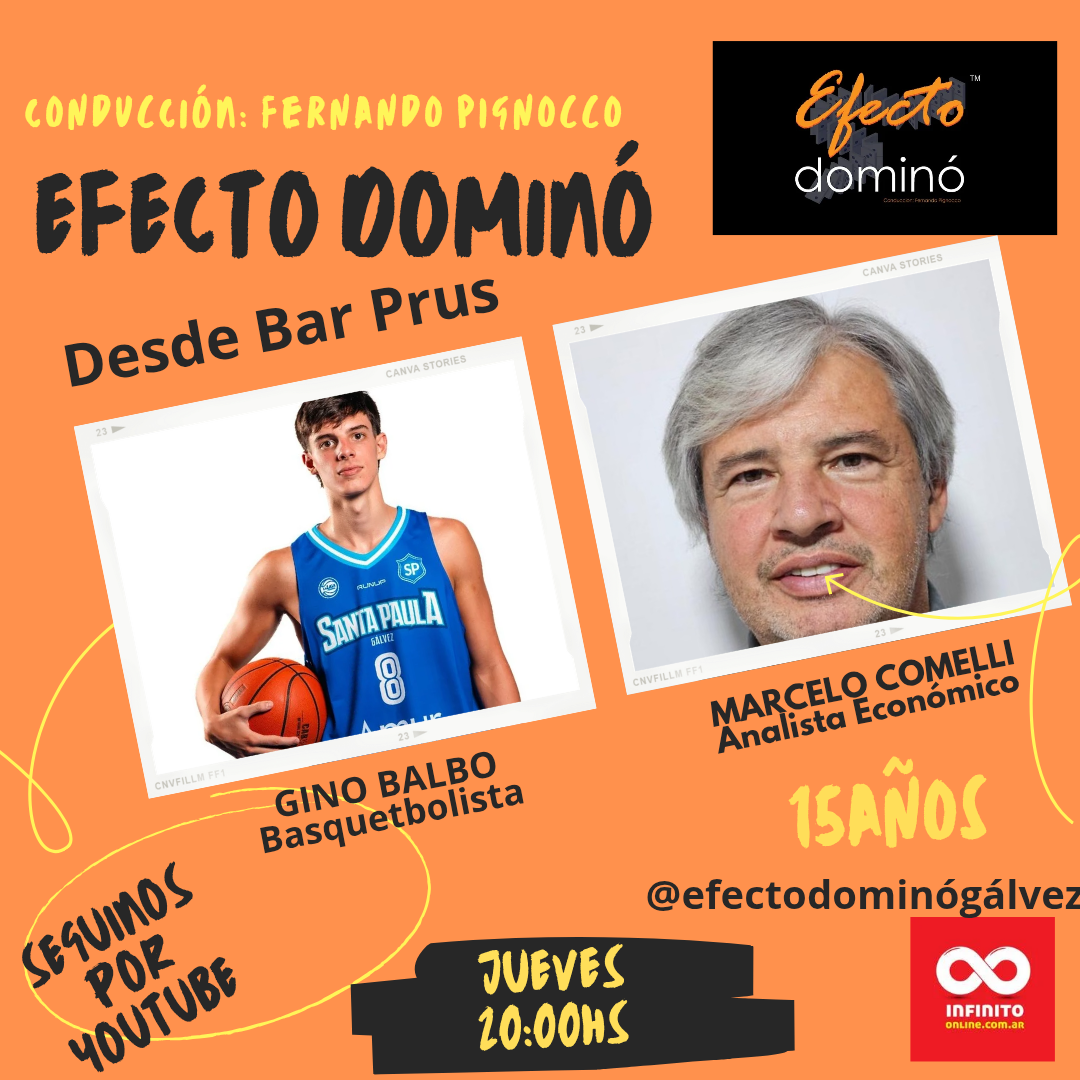 EFECTO DOMINÓ: Mirá el programa de esta semana