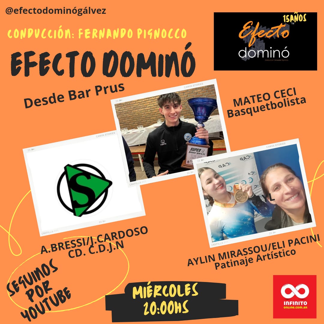 EFECTO DOMINÓ: MIRÁ EL PROGRAMA DE ESTA SEMANA