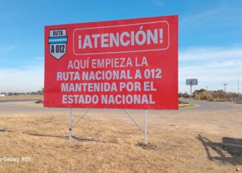 Provincia señaliza rutas nacionales con carteles “por el estado catastrófico” en que se encuentran