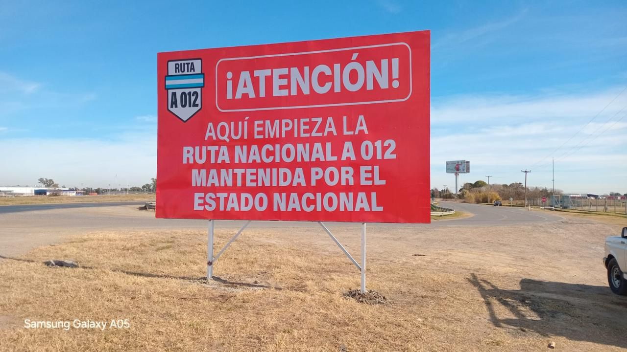 Provincia señaliza rutas nacionales con carteles “por el estado catastrófico” en que se encuentran