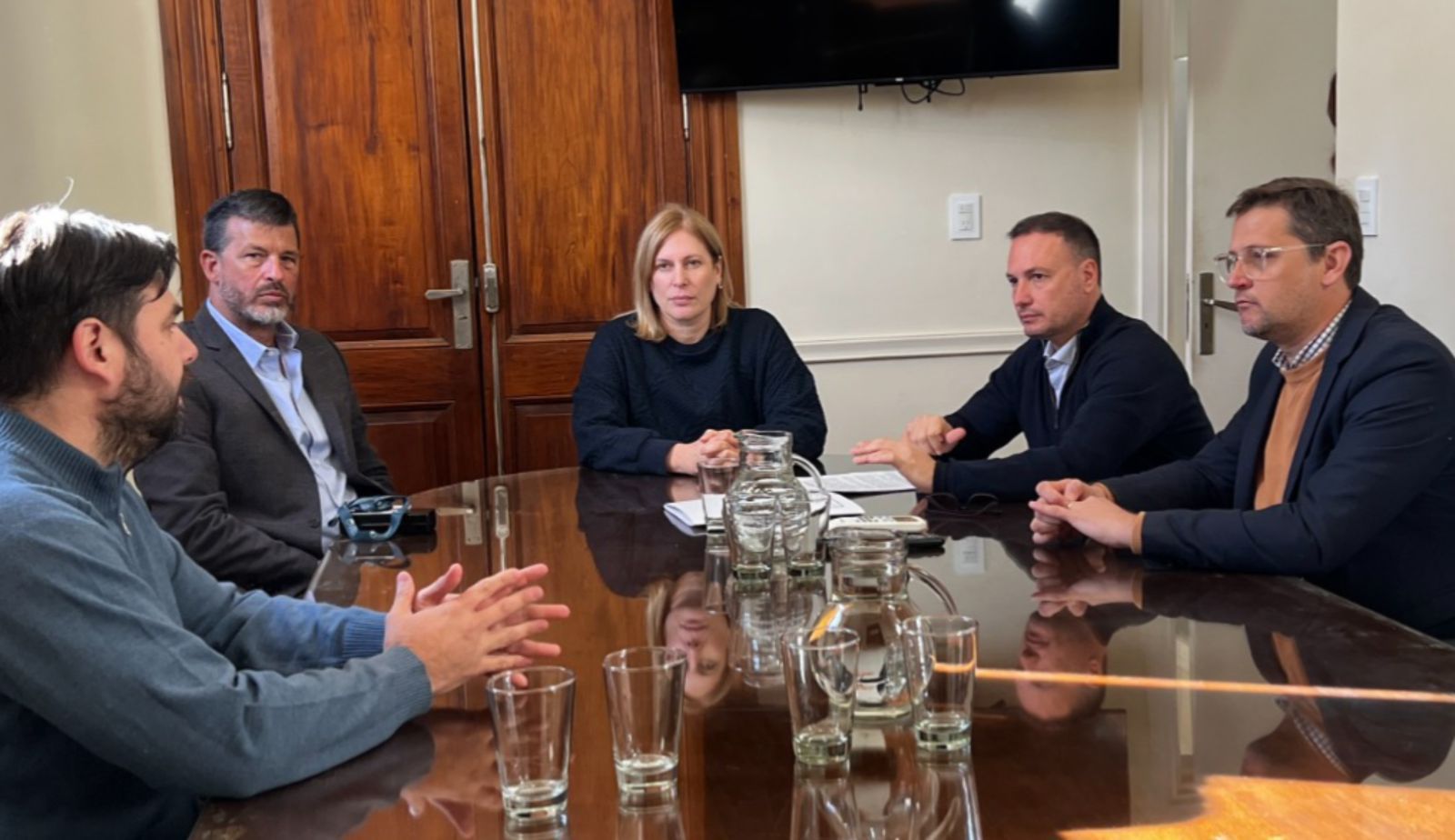 Scaglia y Enrico destacaron la puesta en marcha de la limpieza del Canal Los Llanos en Gálvez