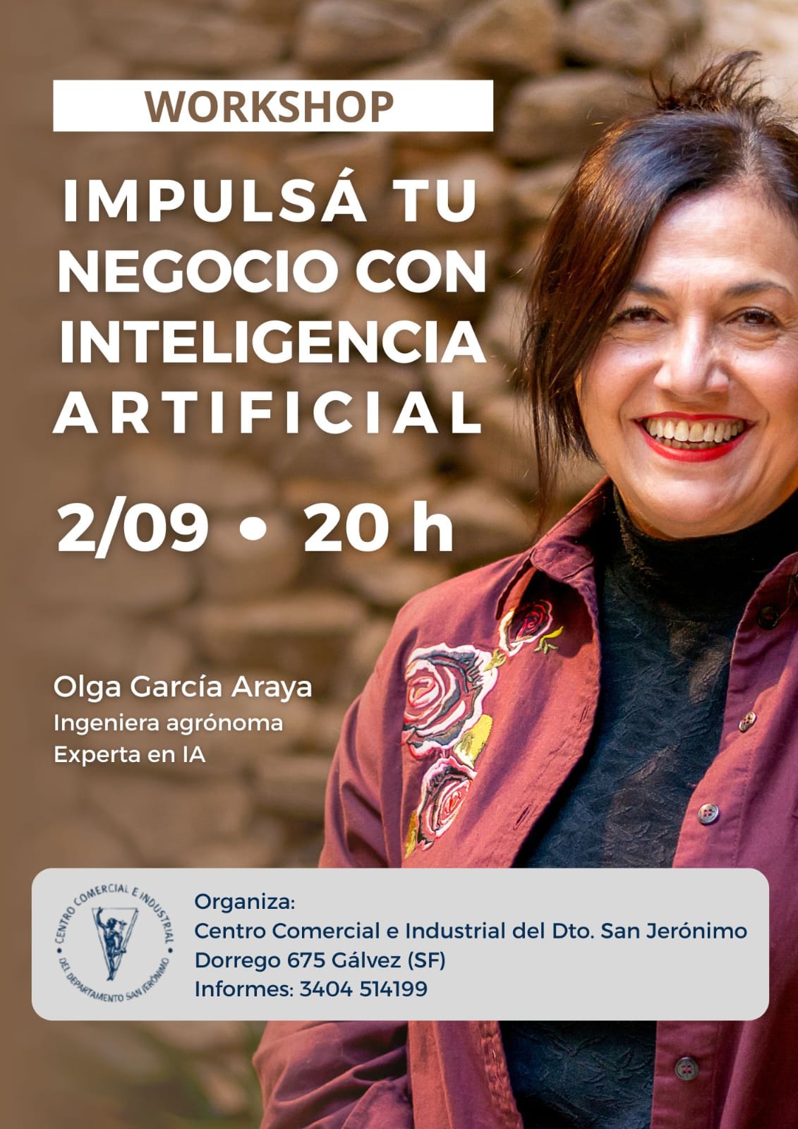 El Centro Comercial e Industrial invita a un workshop para potenciar negocios con Inteligencia Artificial