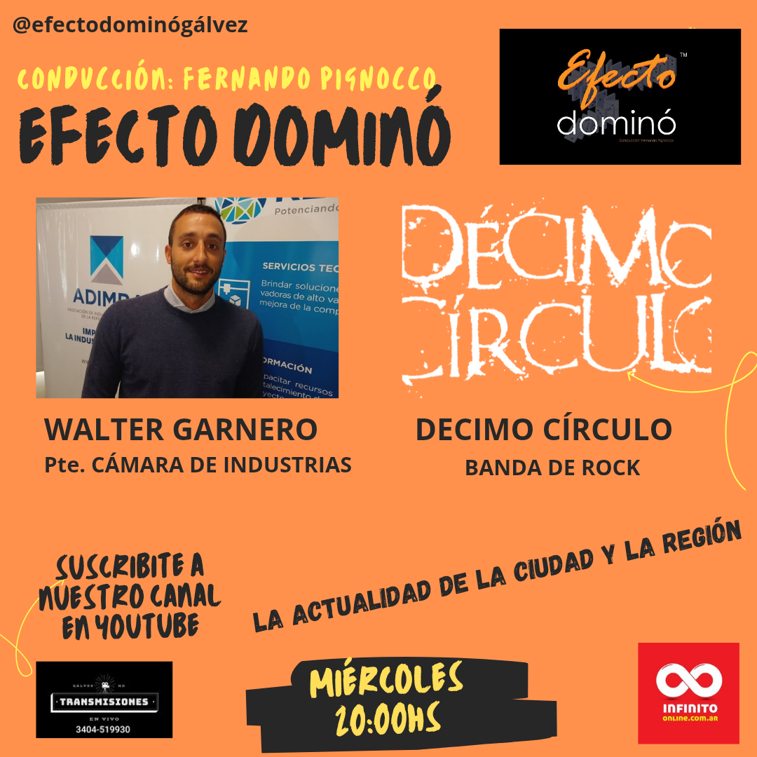 EFECTO DOMINÓ: MIRÁ EL PROGRAMA DE ESTA SEMANA