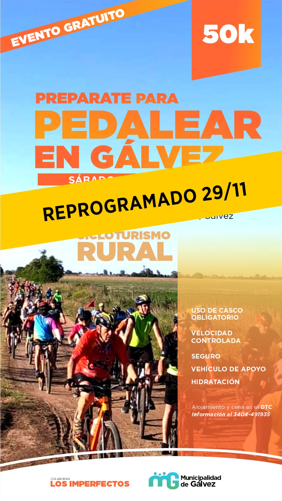 LLEGA NUEVAMENTE EL CICLOTURISMO RURAL A GÁLVEZ