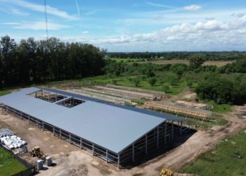 Juegos Suramericanos 2026: el nuevo Centro de Tiro Deportivo que construye la Provincia en Recreo ya muestra su estructura