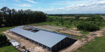 Juegos Suramericanos 2026: el nuevo Centro de Tiro Deportivo que construye la Provincia en Recreo ya muestra su estructura