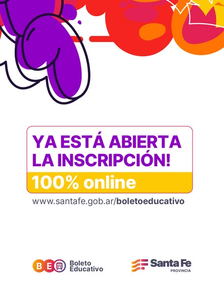 Ya está habilitada la inscripción al Boleto Educativo 2026