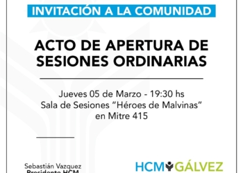 ACTO DE APERTURA DE SESIONES ORDINARIAS