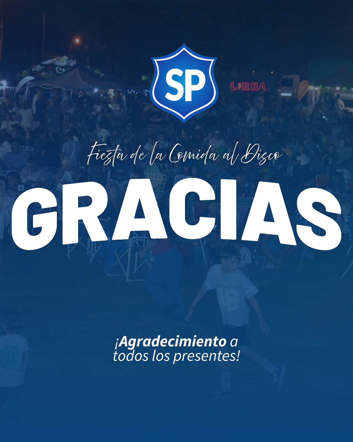 Gálvez se reunió alrededor del disco: multitudinaria primera fiesta gastronómica