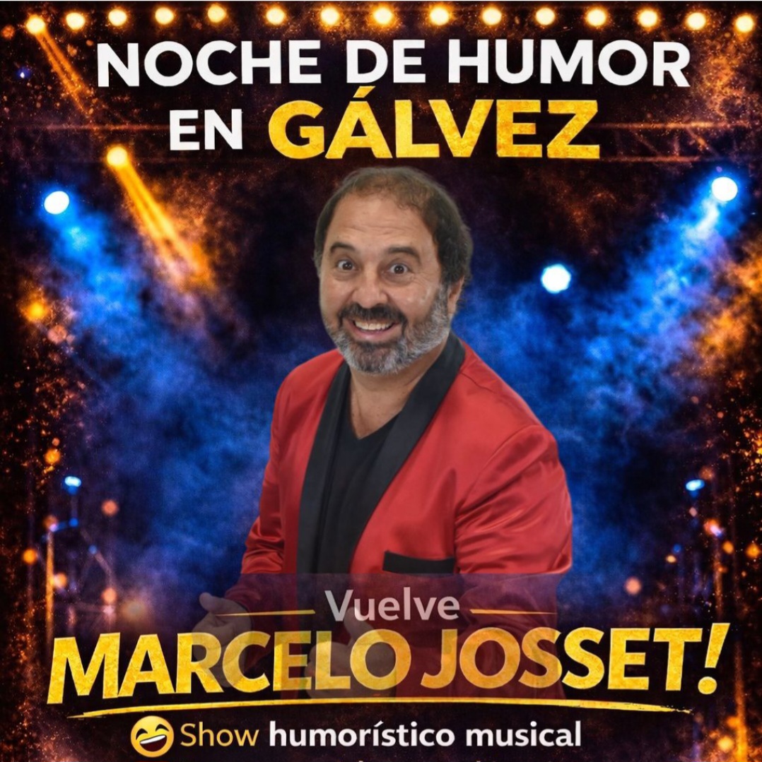 Marcelo Josset vuelve a Gálvez con su nuevo show unipersonal