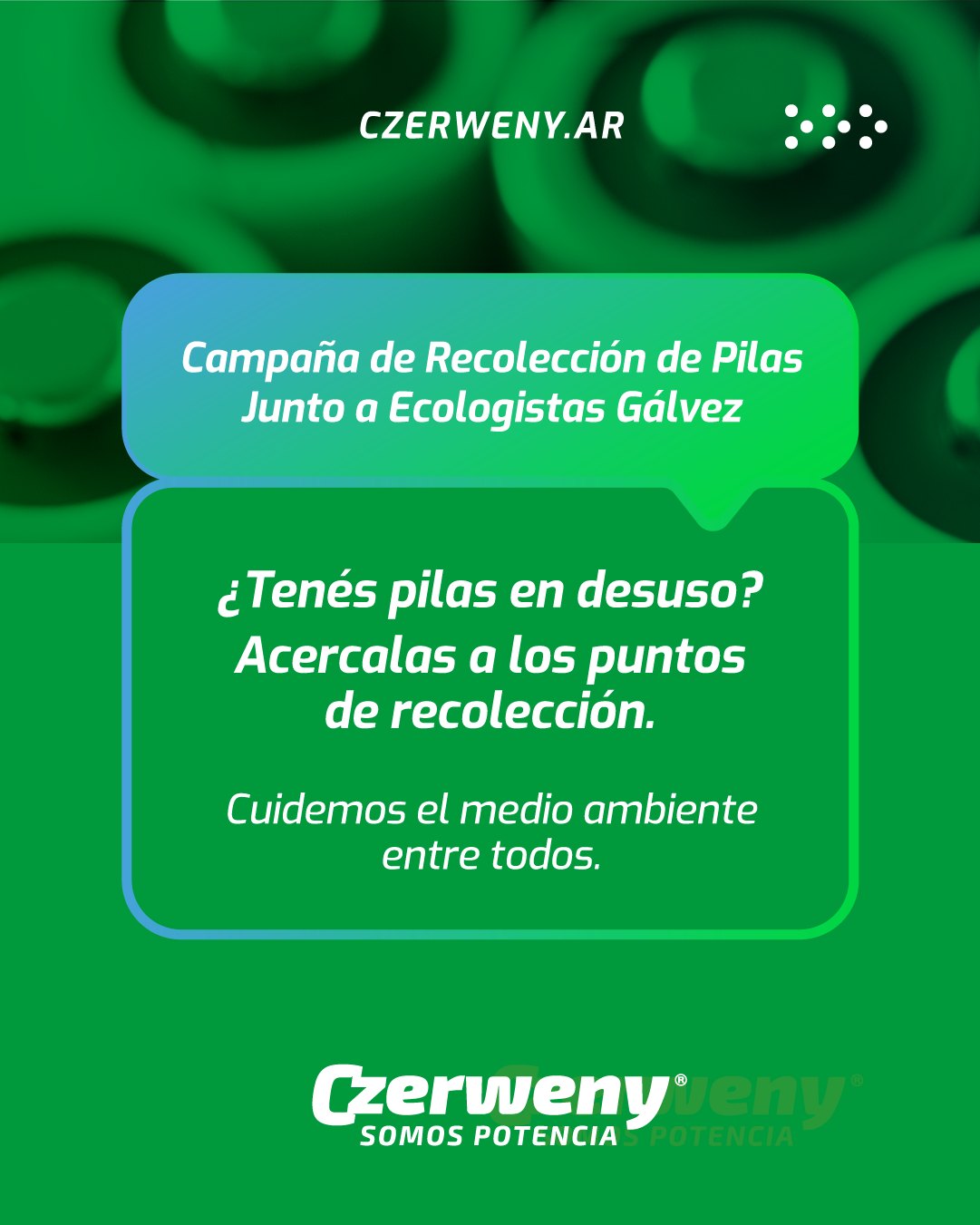 Impulsan una campaña de recolección de pilas en desuso