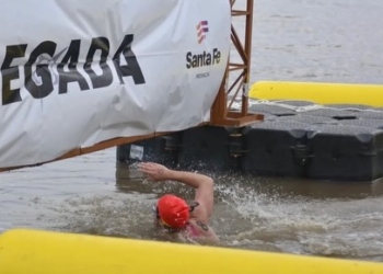 El nadador galvense Aquiles Balaudo le puso punto final a su carrera en el Argentino de Aguas Abiertas