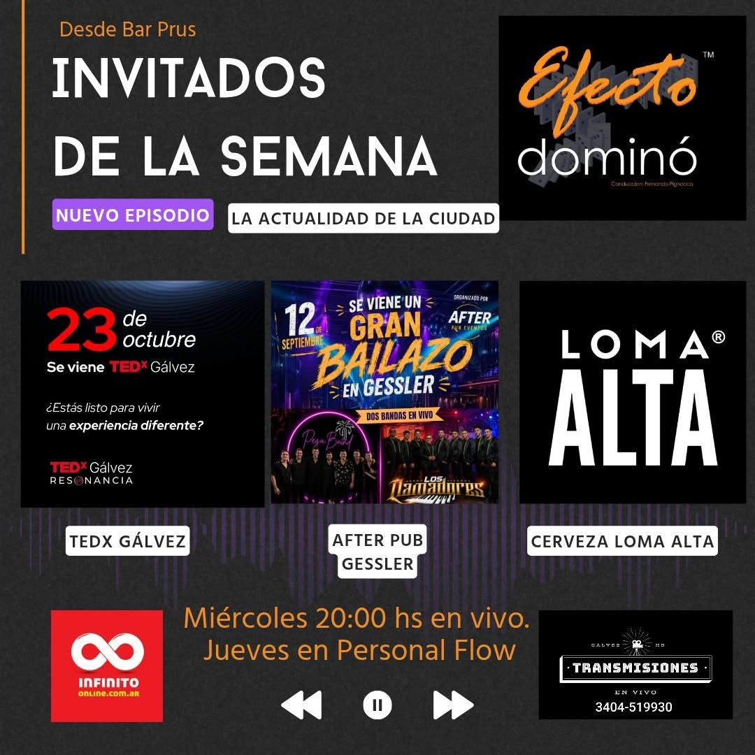 EFECTO DOMINÓ: NO TE PIERDAS EL PROGRAMA DE ESTA SEMANA