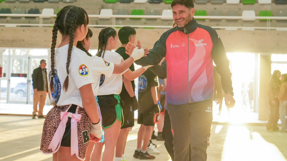 Juegos Suramericanos: Pullaro inauguró en Rafaela dos nuevos escenarios que cambian el mapa deportivo de la ciudad y la región